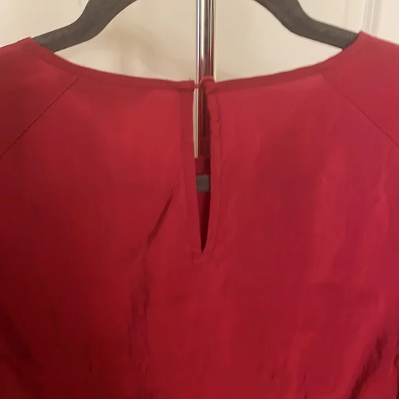 Rich Red Express Puff Sleeve Blouse - Picture 3 of 4